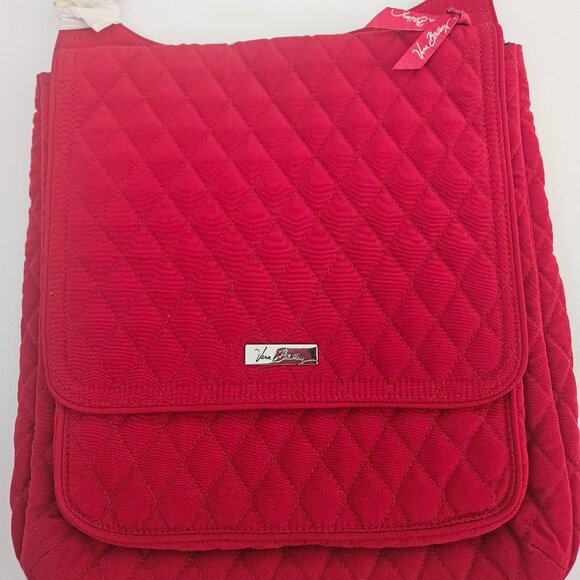 Vera Bradley Handbags - NWT Vera Bradley Mailbag Crossbody in the Tango Red Retired Pattern